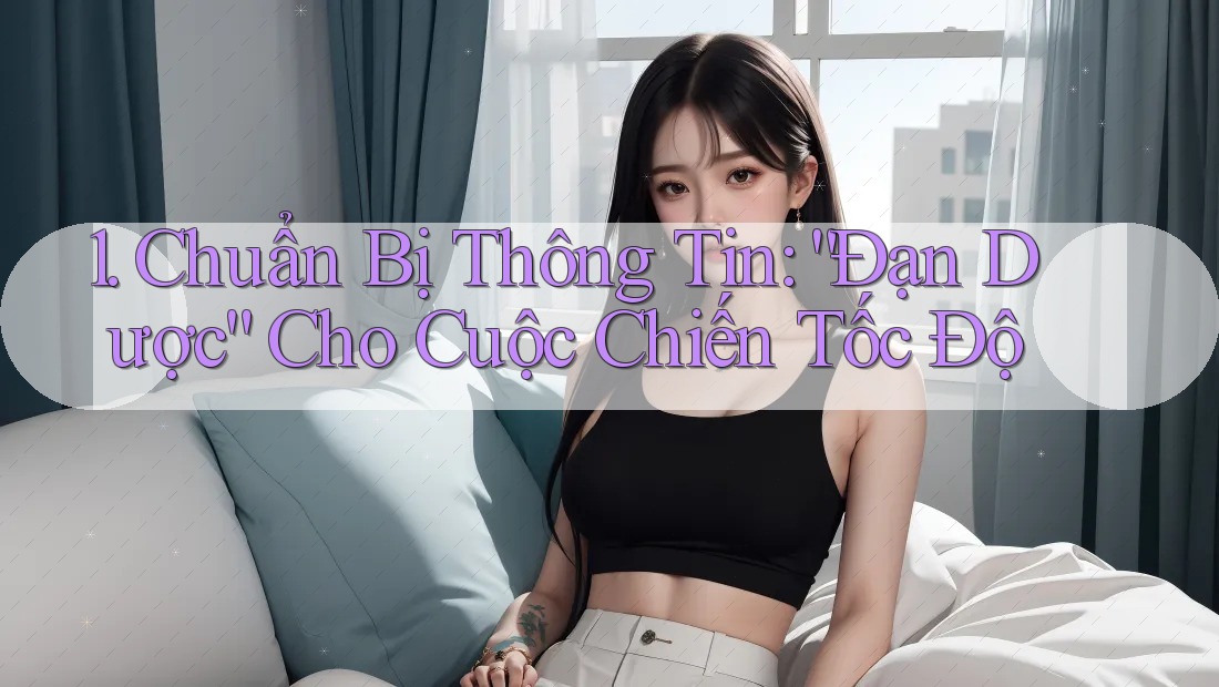 1. Chuẩn Bị Thông Tin: “Đạn Dược” Cho Cuộc Chiến Tốc Độ