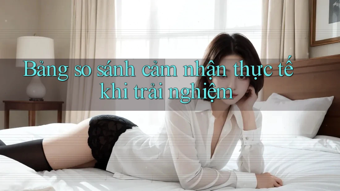 Bảng so sánh cảm nhận thực tế khi trải nghiệm