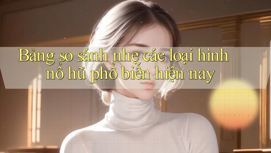 Bảng so sánh nhẹ các loại hình nổ hũ phổ biến hiện nay