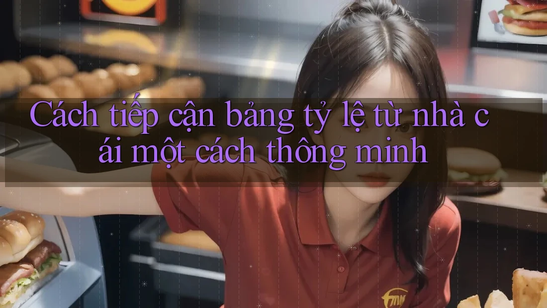 Cách tiếp cận bảng tỷ lệ từ nhà cái một cách thông minh Cách tiếp cận bảng tỷ lệ từ nhà cái một cách thông minh