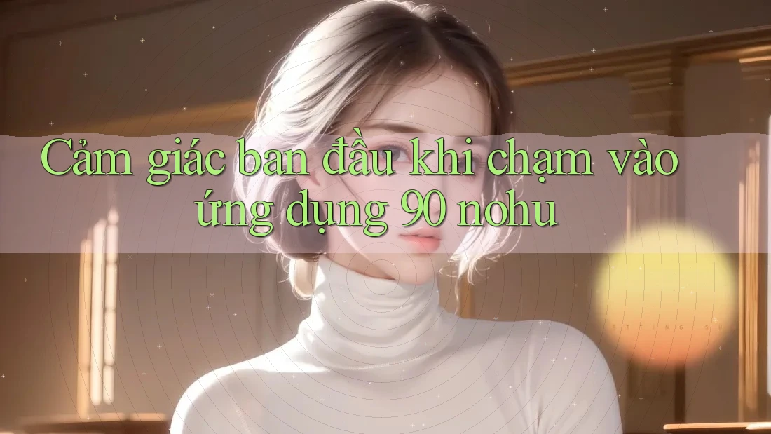 Cảm giác ban đầu khi chạm vào ứng dụng 90 nohu Cảm giác ban đầu khi chạm vào ứng dụng 90 nohu