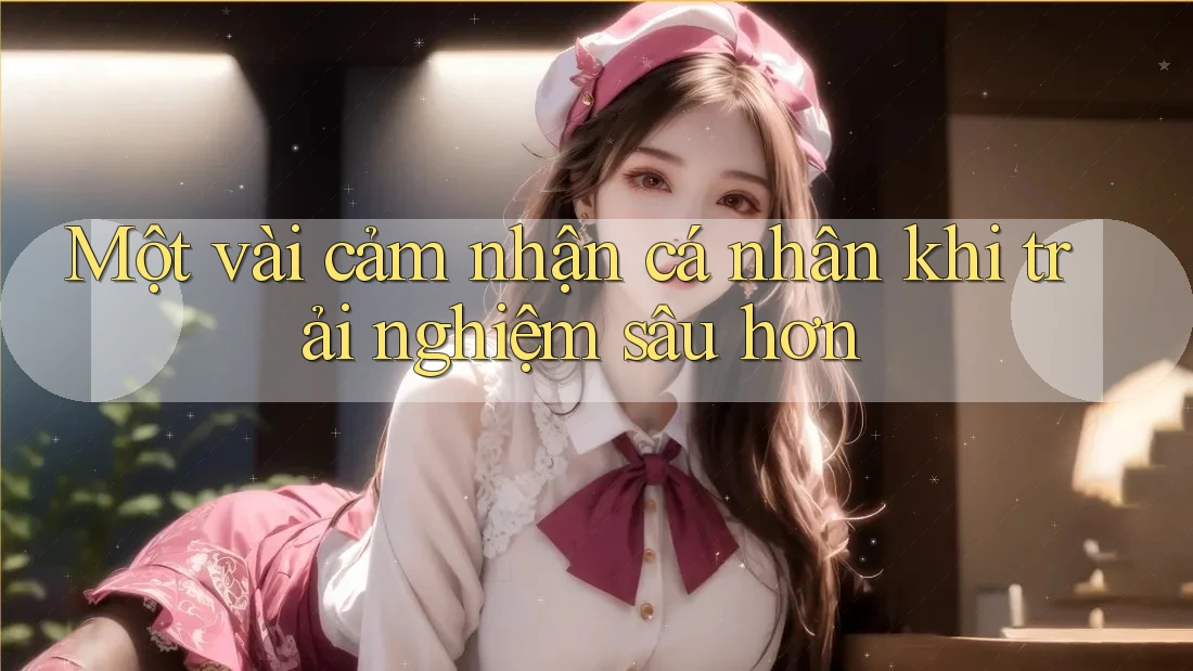 Một vài cảm nhận cá nhân khi trải nghiệm sâu hơn