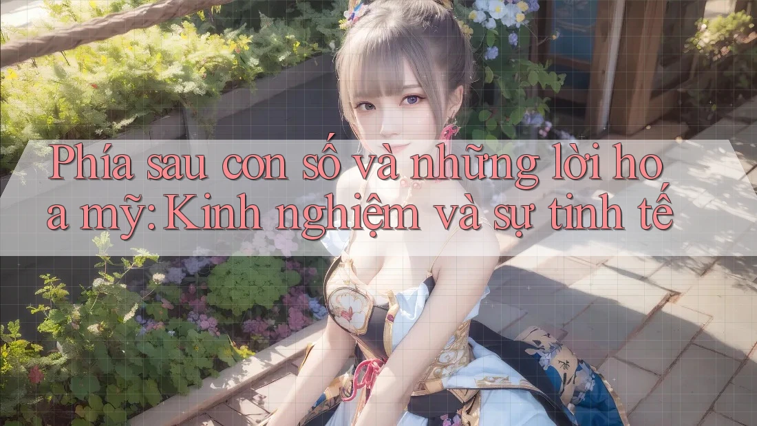 Phía sau con số và những lời hoa mỹ: Kinh nghiệm và sự tinh tế Phía sau con số và những lời hoa mỹ: Kinh nghiệm và sự tinh tế