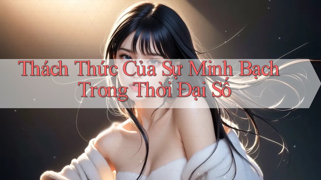 Thách Thức Của Sự Minh Bạch Trong Thời Đại Số Thách Thức Của Sự Minh Bạch Trong Thời Đại Số